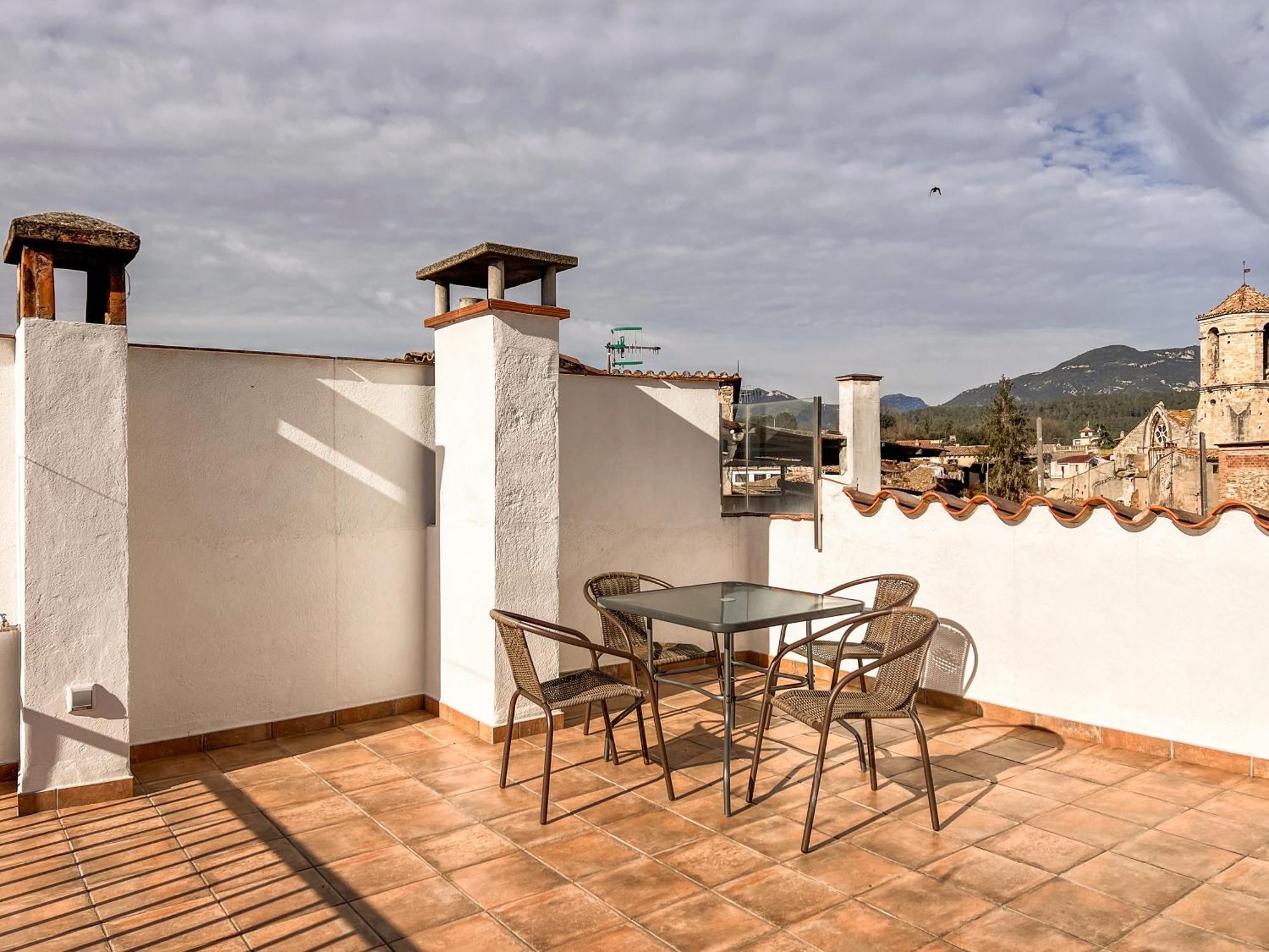 Ganganell Atic Apartamento Con Terraza En Besalú Exteriér fotografie